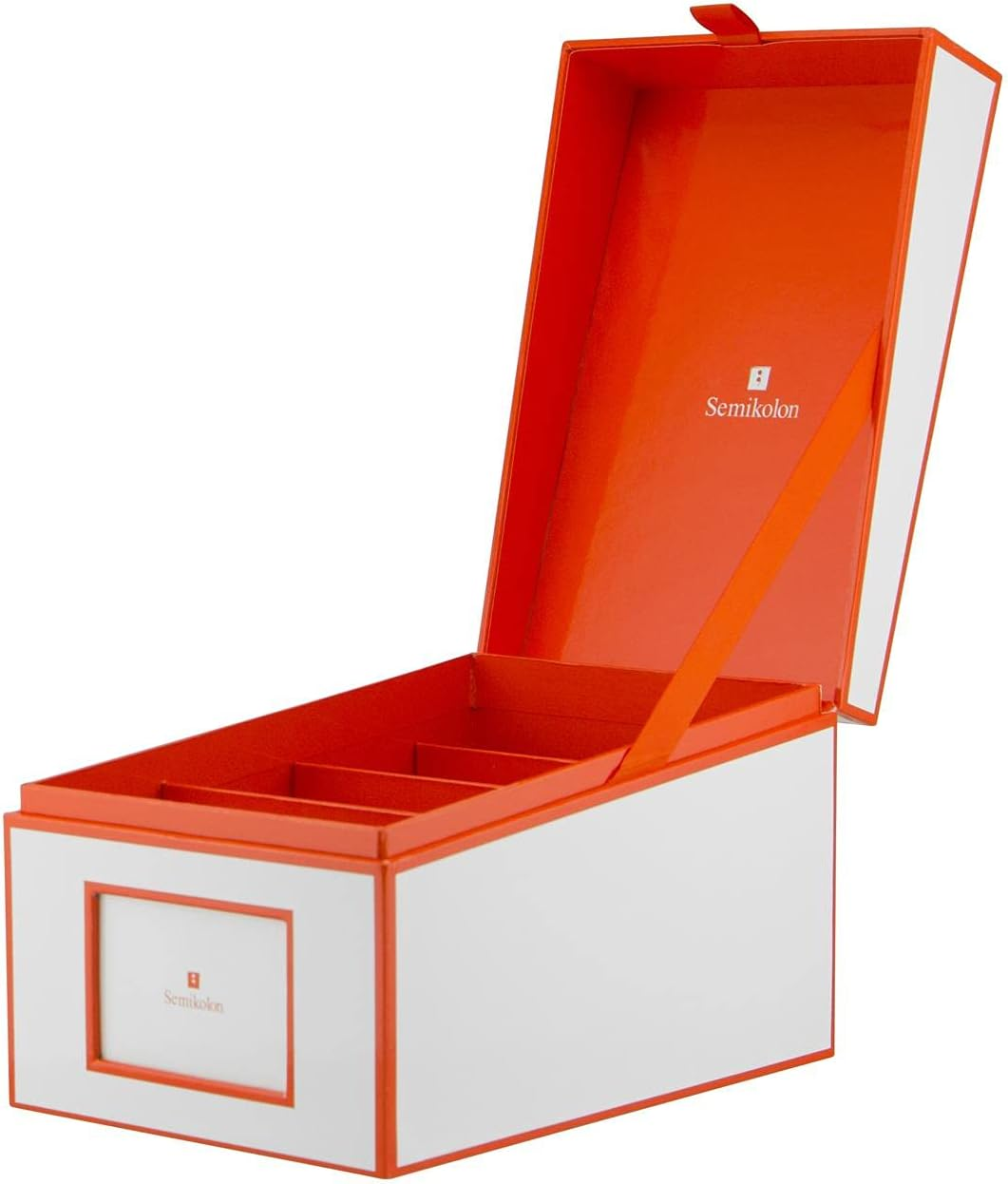 Semikolon CD and Photo Box, White/Orange image number 2