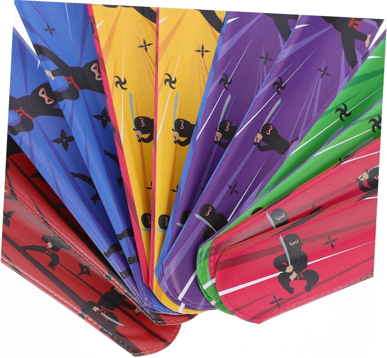 Ninja Themed Pat Ring Slap Bracelets,Ideal Halloween Party Supplies, Candy Bracelets, and Party Favors in PVC(24PCS)