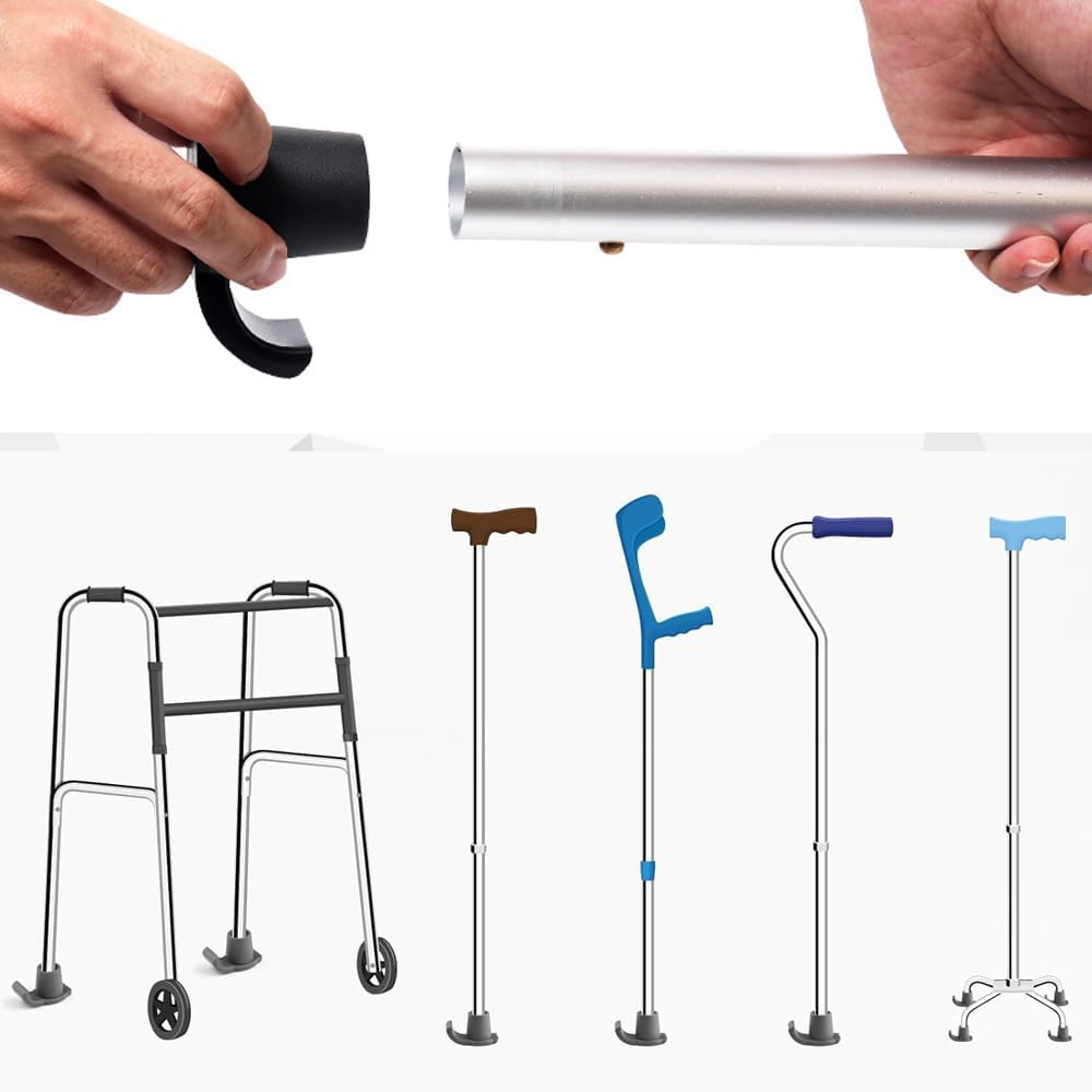 Walker Ski Glides, 2Pcs Rubber Walker Glide Skis Replacement Walker Feet Walker Glide Skis, Walker Glides Walker Feet Walker Glide Skis Walker Sliders, Walker Skis Walker Glides Fit Walkers image number 4