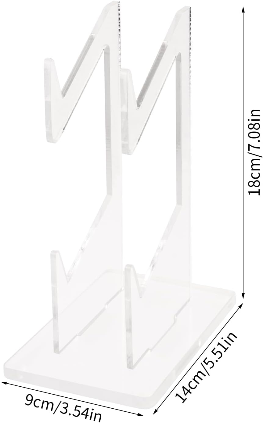 Transparent Acrylic Game Controller Stand Holder, Double-Layered Gaming Controller Holder Stand, Universal Dual Gamepad Controller Holder Accessories, Headphones Headset Stand for Desk Table image number 5