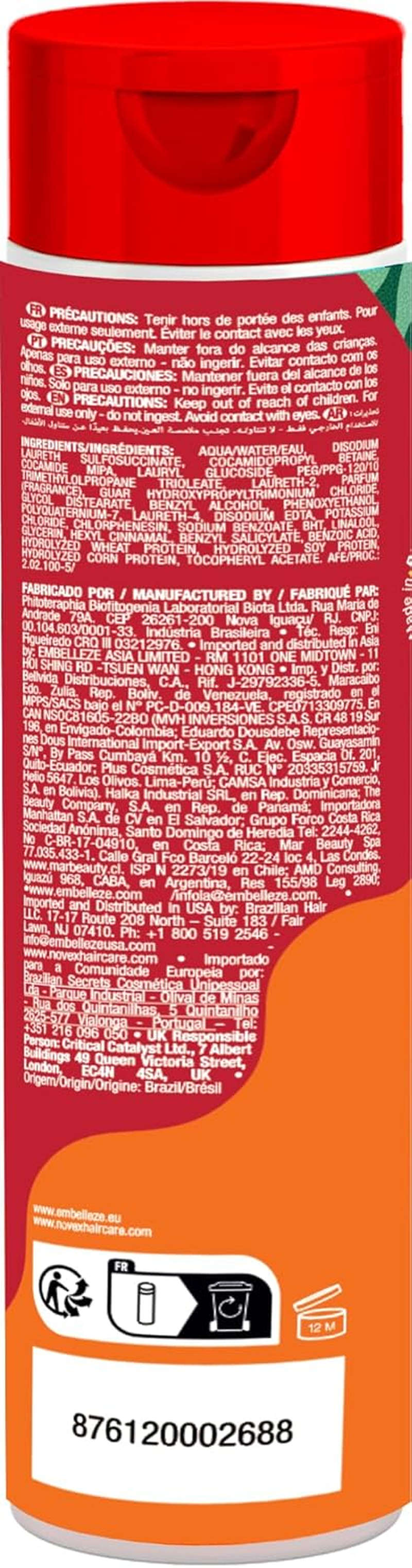 Brazilian Keratin by Novex Shampoo 300Ml image number 1