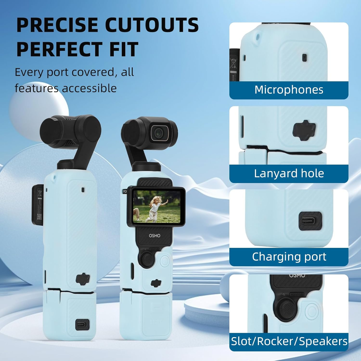 BRDRC Case 3 Silicone Case, Green, S, Pocket 3 Protective Case - Red image number 4