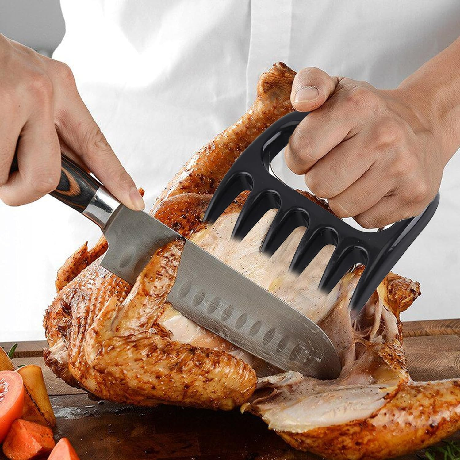 2Pcs Chicken Shredder,Chicken Shredder Tool,Meat Claws for Shredding,Meat Shredder Tool,Shredding Claws,Bbq Claws for Shredding Meat. image number 5