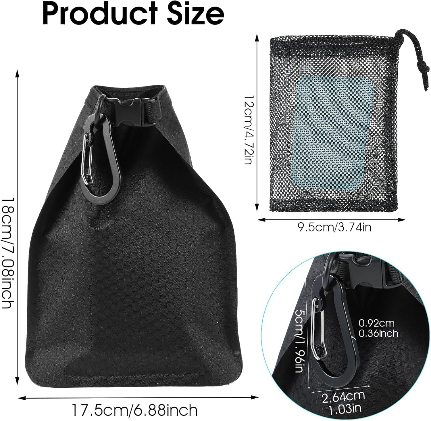 Quick Dry Bar Soap Pouch Travel Soap Container with Hanging Mesh Bag, 2Pcs Travel Soap Container Soap Bags,Travel Soap Bag Waterproof Leakproof Travel Soap Case image number 3