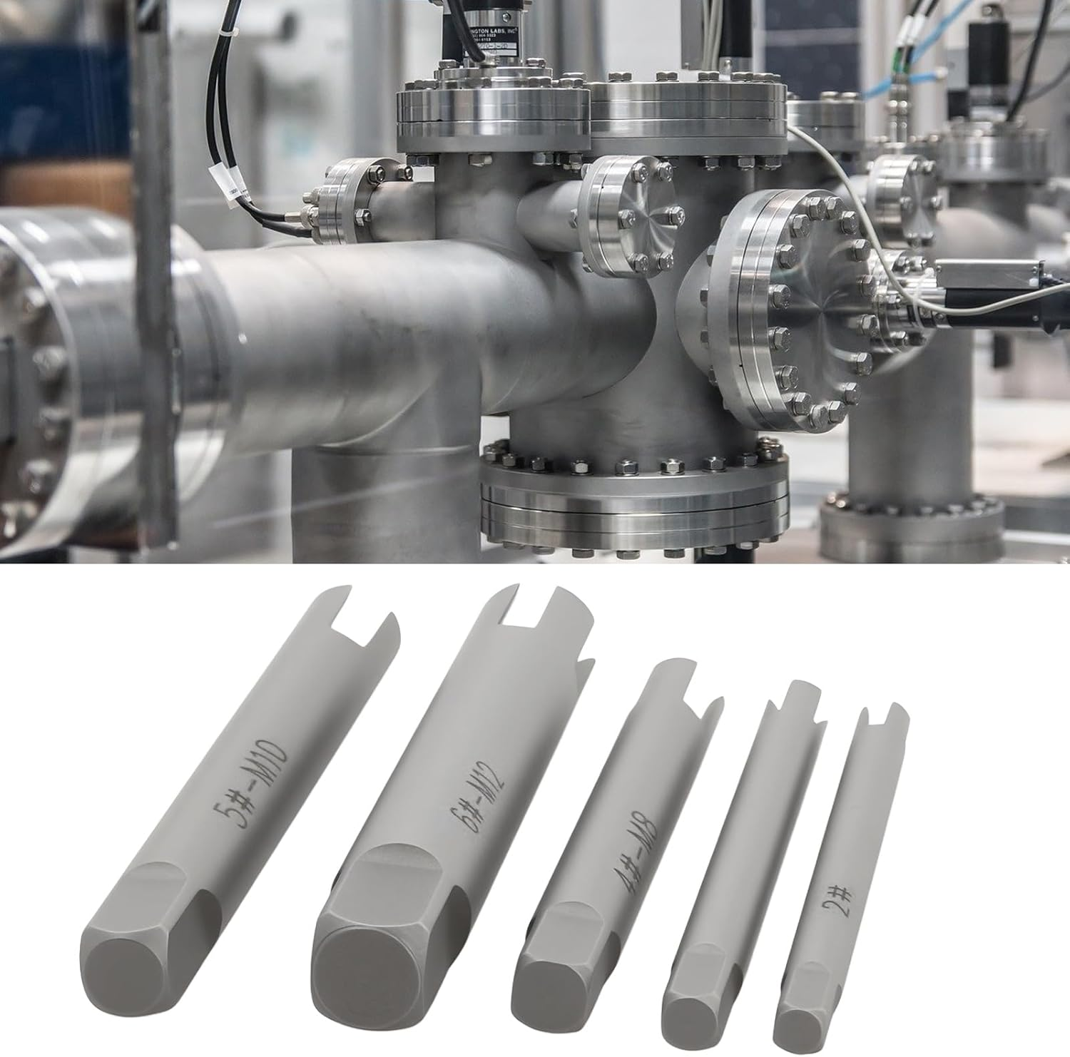 Emagtech 5Pcs 3/4 Tap Thread Remover M5-M12 Alloy Carbon Steel for Hand Tools and Workshop Equipment image number 4