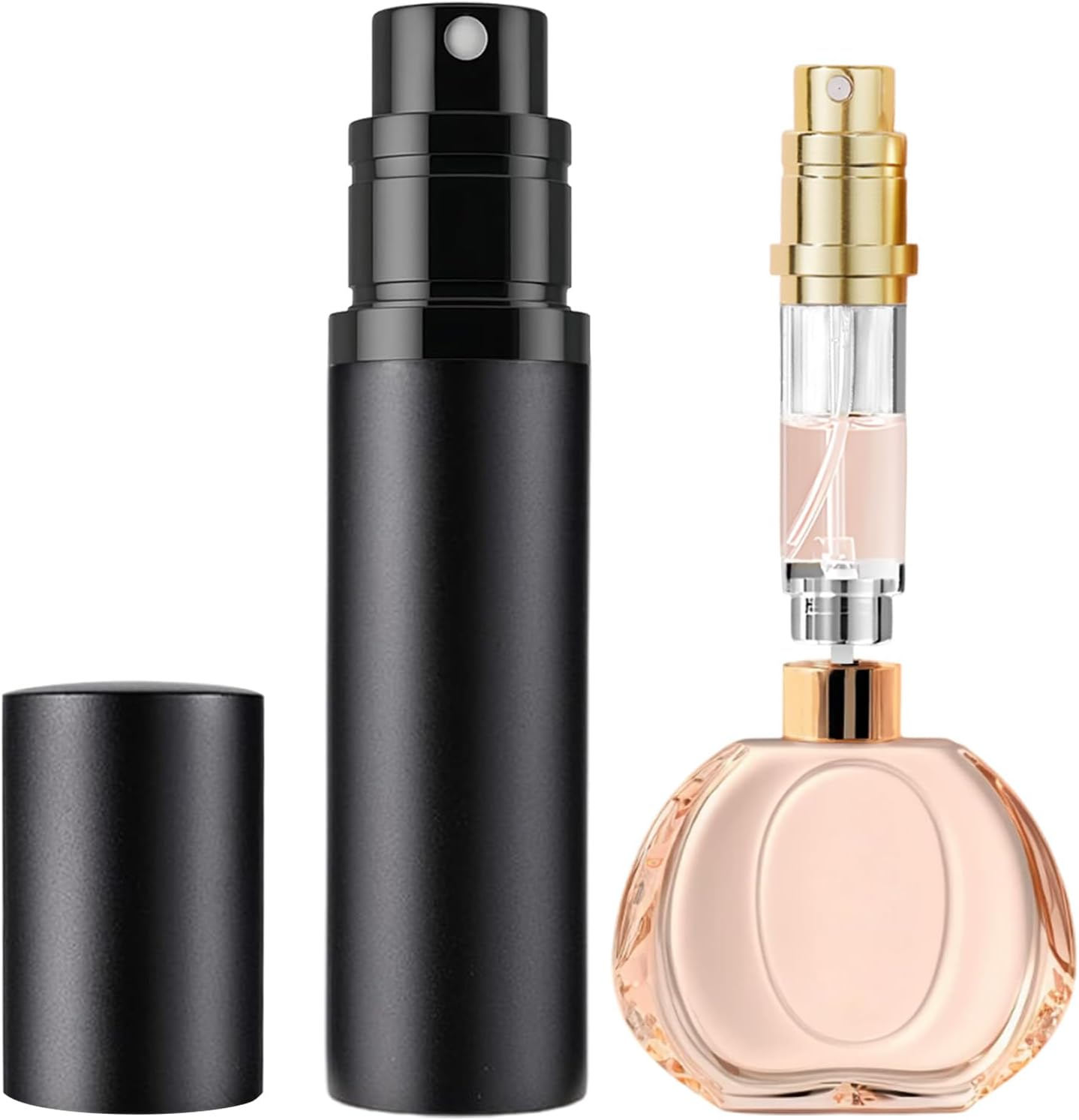 JOOMOKO 5 Ml Perfume Filler Refillable Perfume Atomiser for on the Go Filling Technology without Funnel Empty Perfume Atomiser Spray Bottle for Travel on the Go (Red)