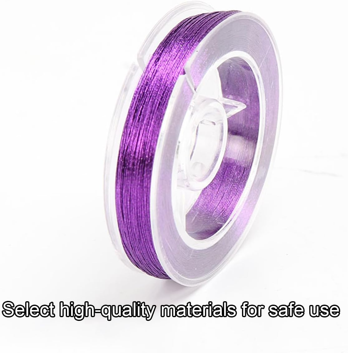 AIMALL 7 PCS Fishing Rod Guide Ring Binding Line - 100M-110M, 300D Diameter, Metal Wire, DIY Rod Modification - Speckled Colour image number 5