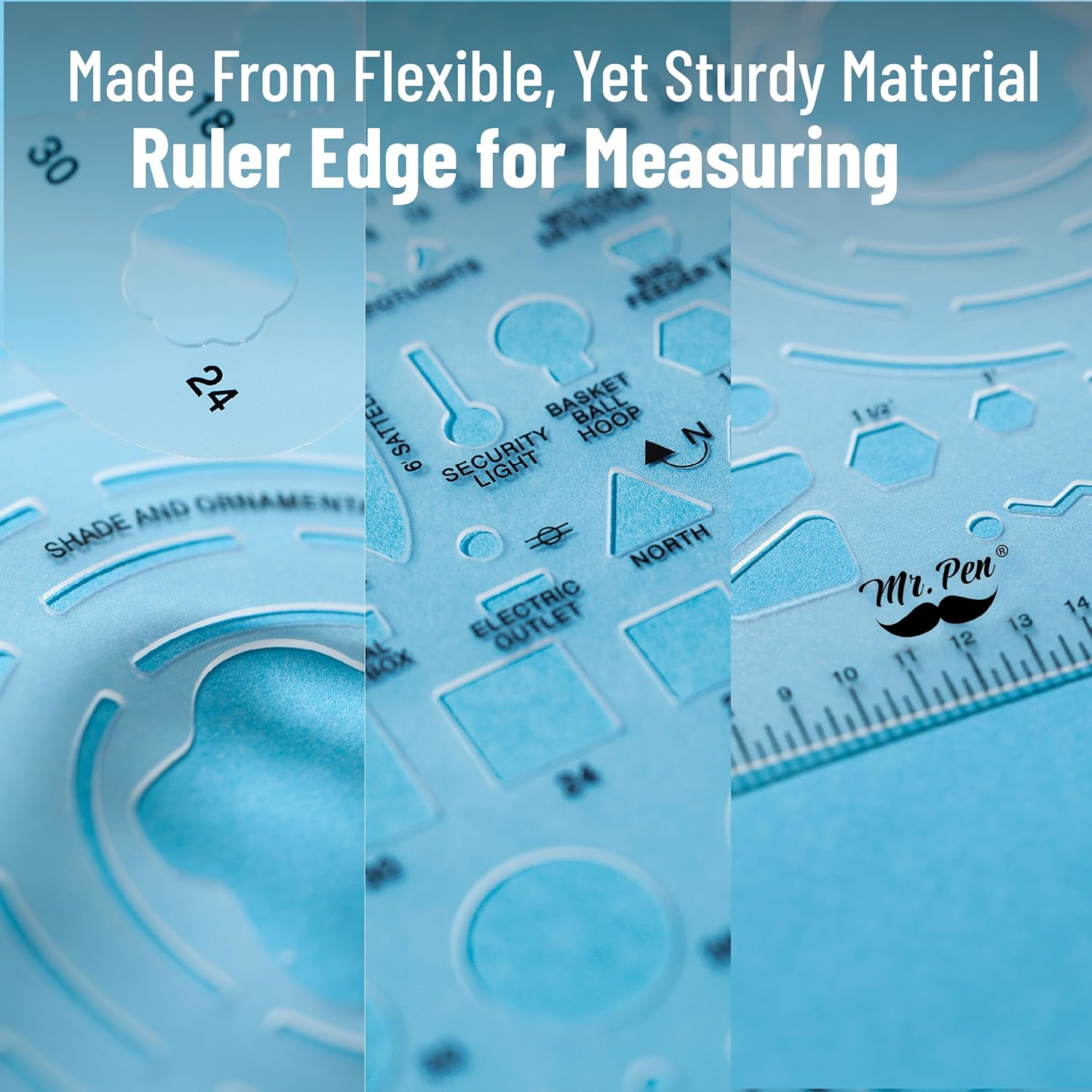 Mr. Pen- Landscape Templates, Architectural Templates, Drafting Tools, Landscaping Tools, Landscape Design Template, Drawing Template, Template Architecture, Drafting Ruler Shapes, Drawing Stencils image number 5