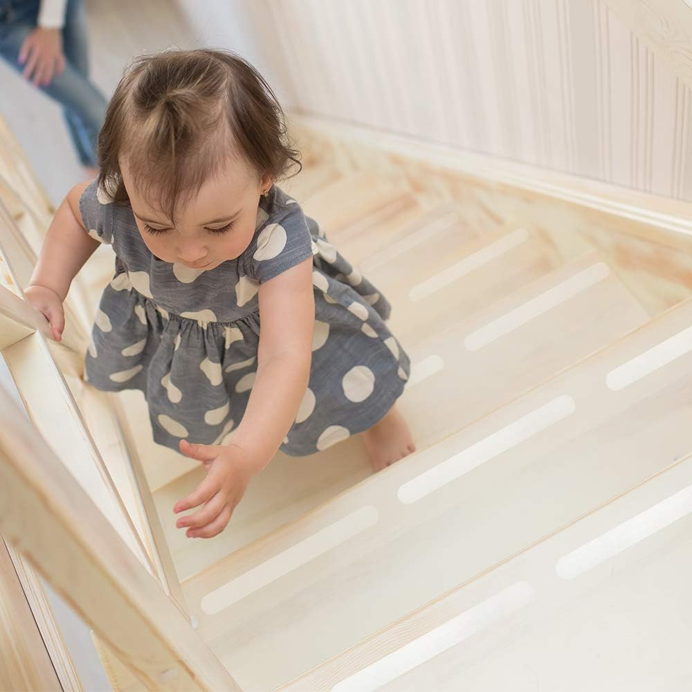 Daily Treasures 48Pcs Non-Slip Bathtub Stickers-24 Sea Shell Bathtub Anti-Slip Stickers+24 Safety Showers Treads Strips with 1 Scraper-Bathtub Grip Stickers for Bathroom Floors Pools Stairs Ladders