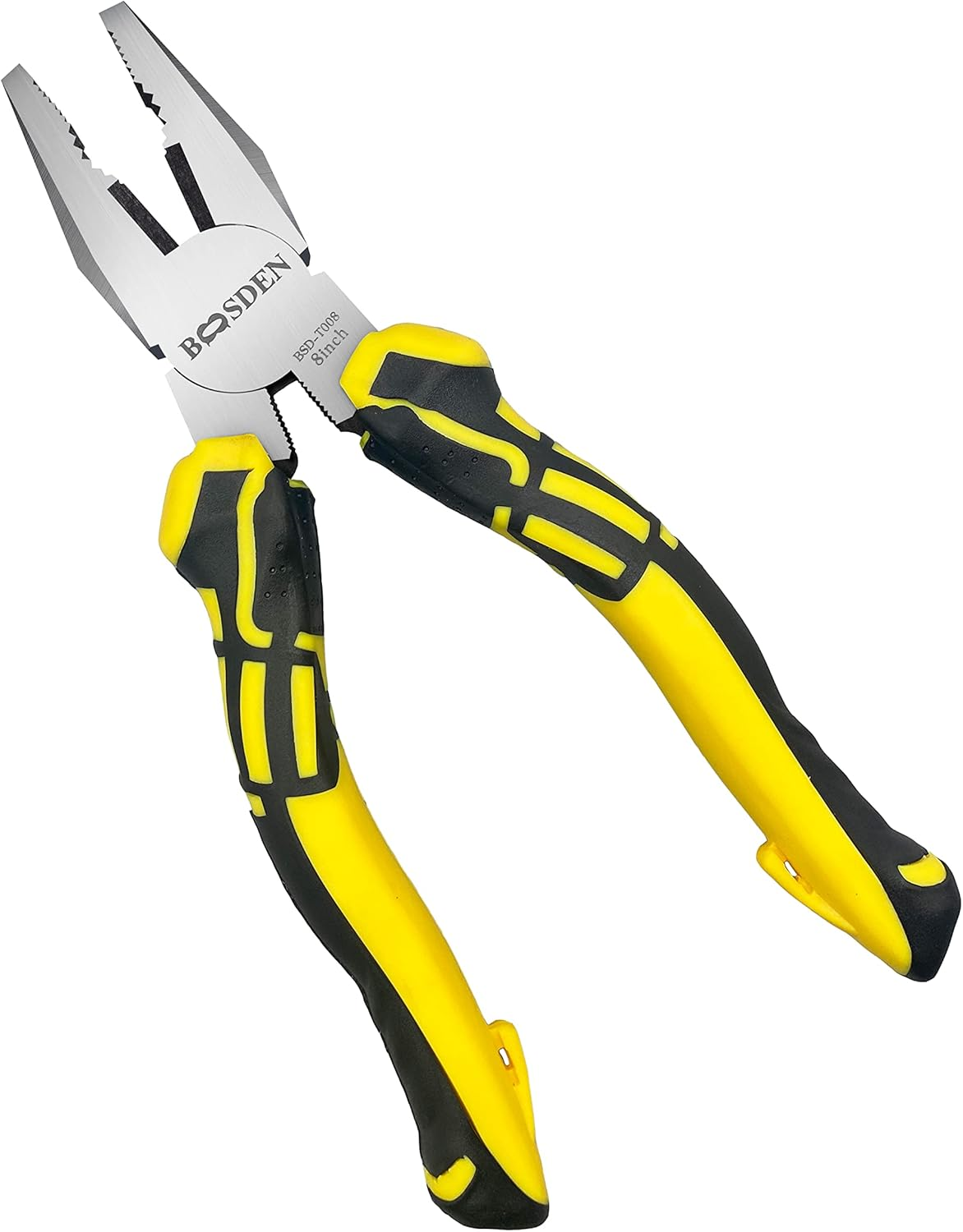 BOOSDEN 8 Inch Lineman'S Pliers - Side Cutters Combination Pliers with High Leverage and Wire Cutter Function image number 1