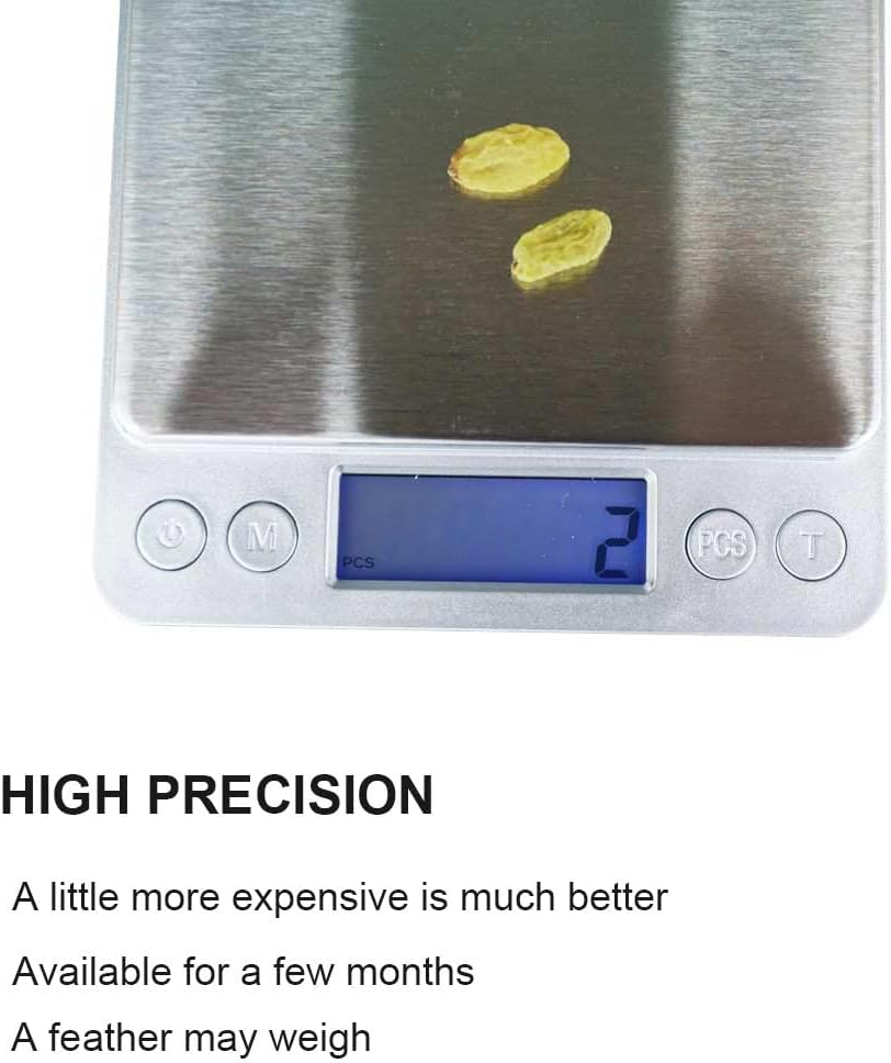 Digital Kitchen Scale, Food Scale, Pocket Jewelry Scale 3000G 0.01Oz/ 0.1G with Backlit LCD Display Tare Function, Auto Power Off image number 1