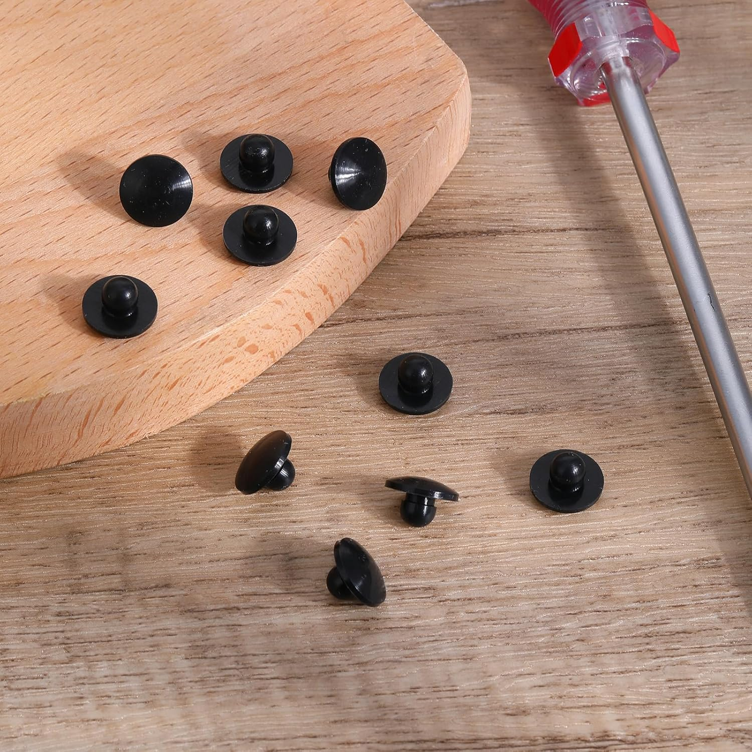 10Pc Silicone round Snap-In Locking Furniture Hole Plugs - 5Mm Rubber Plugs for Screw & License Plate Holes image number 6