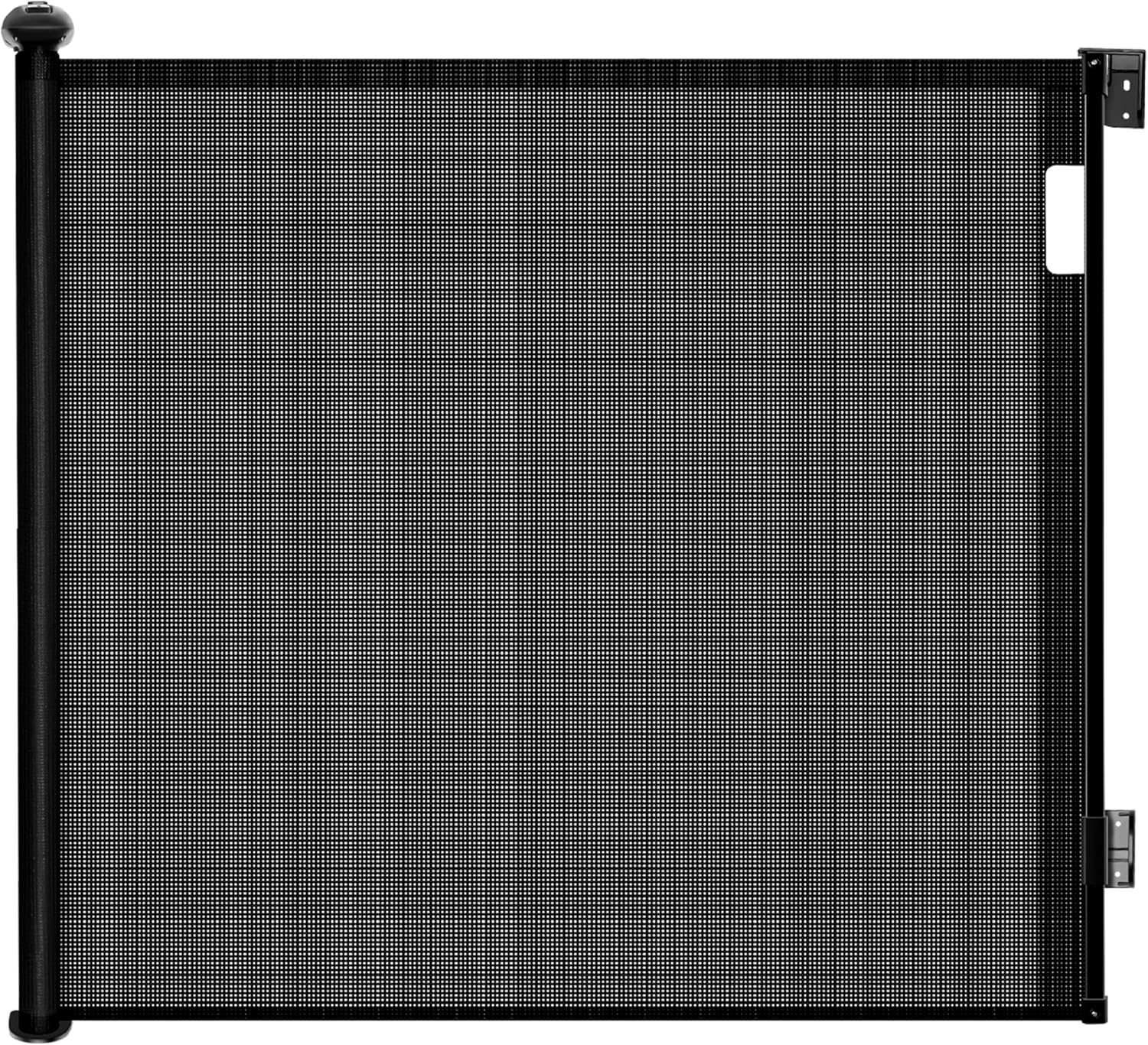 Ycozy Retractable Baby Gate, Durable Portable Mesh Baby Gate/Mesh Dog Gate, 140Cm Wide 86Cm Tall Extendable Child Safety Gate for Cat, Doorways, Stairs, Hallways, Banisters Indoor/Outdoor, Black image number 1