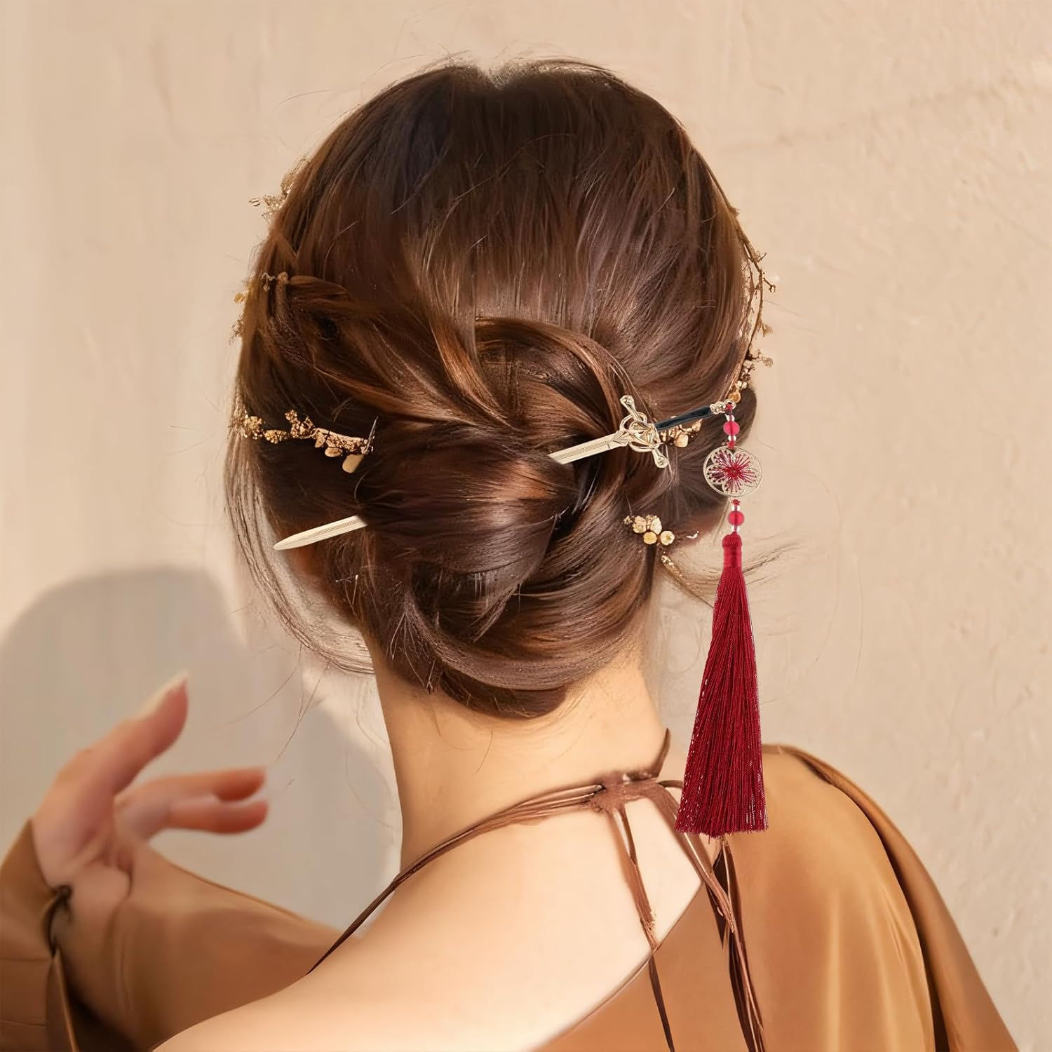 Jeffdad 2Pcs Sword Katana Bookmark Vintage Tassel Metal Pendant Bookmarks Unique Book Lovers Presents Valentine'S Day Gifts Thanks Gift for Boyfriend