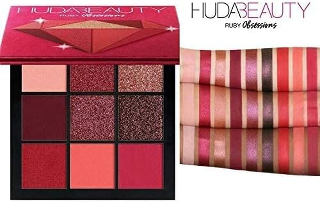 Huda Beauty Obsessions Eyeshadow Palette (9X Eyeshadow) - # Ruby 9X1.1G/0.04Oz