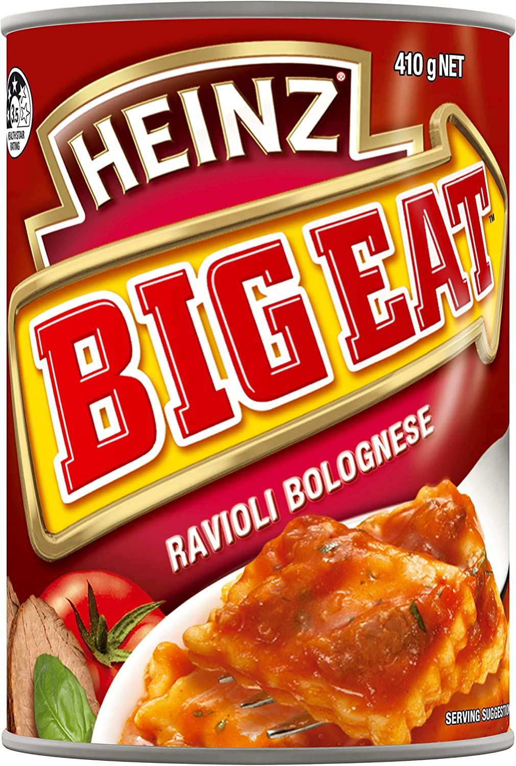 Heinz Big Eat Ravioli Bolognese Pasta Canned Pasta in Sauce Ready to Eat Quick and Convenient Meal 410G image number 4