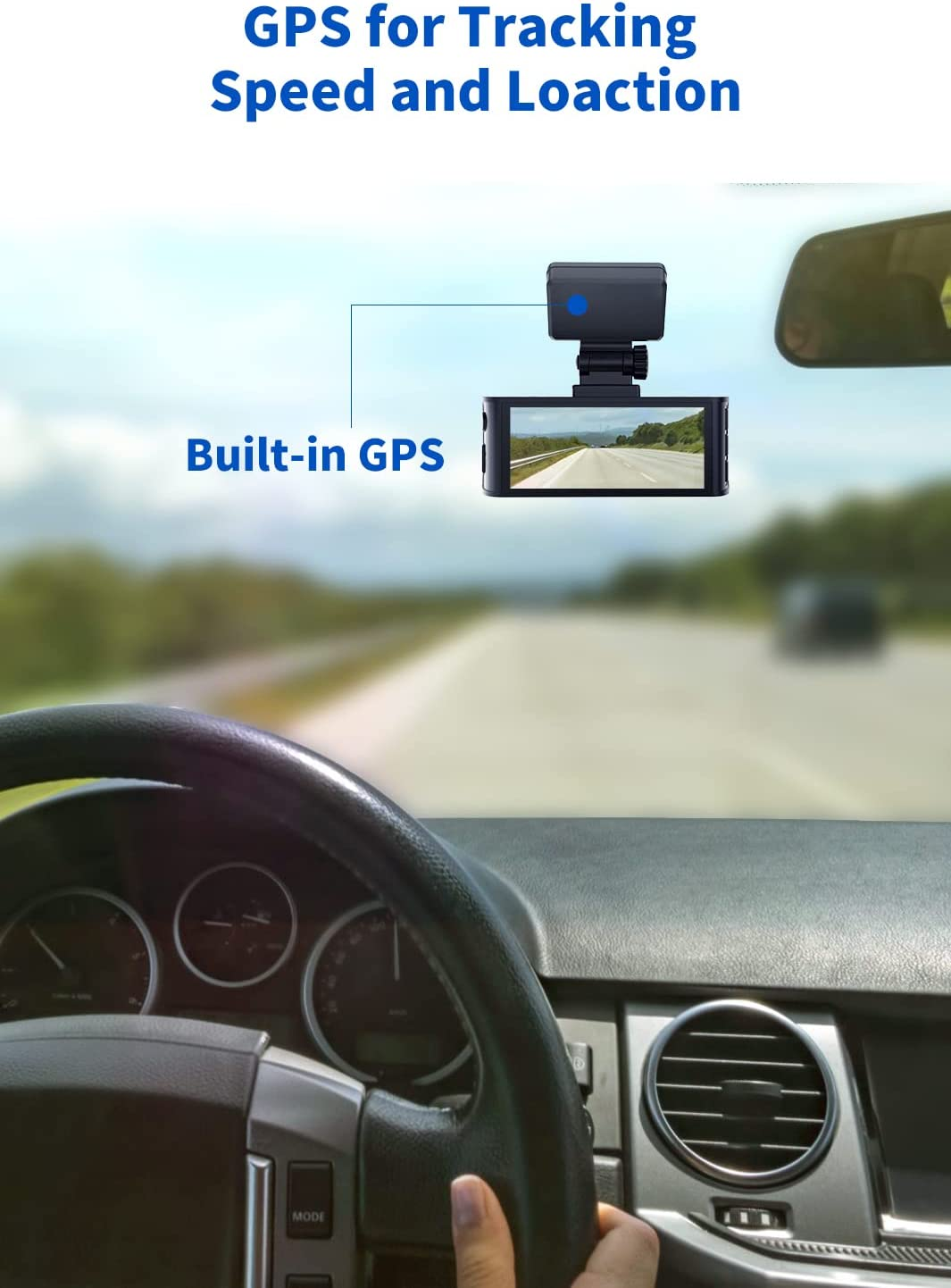 REDTIGER Adhesive Mount F7N Dash Cam with GPS Module image number 4