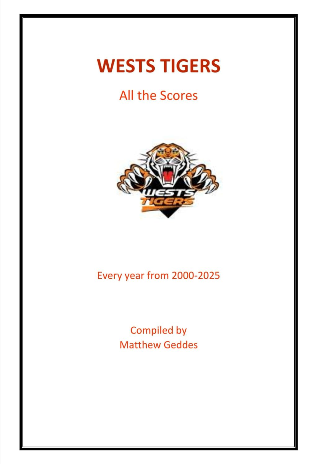 Wests Tigers: All the Scores image number 1