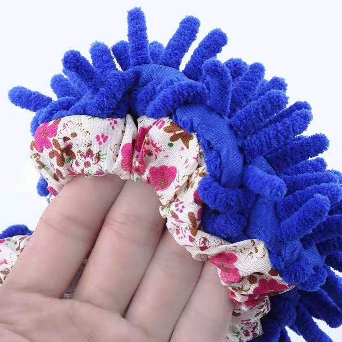 Mop Slippers Shoes Cover Multi-Function Dust Duster Soft Washable Reusable Floor House Men Women Sweeper Cleaning Mop Tool for Bathroom,Office,Kitchen, (Multicolored 4 Pairs/8 Pcs)