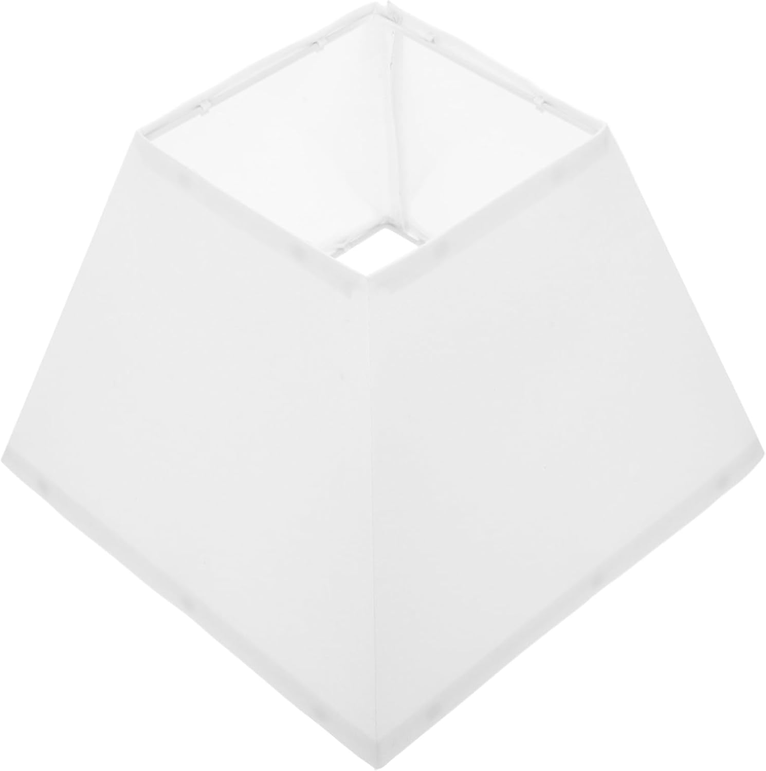 Toddmomy Vintage Fabric Lampshade White Trapezoidal Replacement Lampshade for Table Floor Lamp Robust Easy to Assemble Lamp Cover for Living Bedroom Versatile Light Decoration image number 6