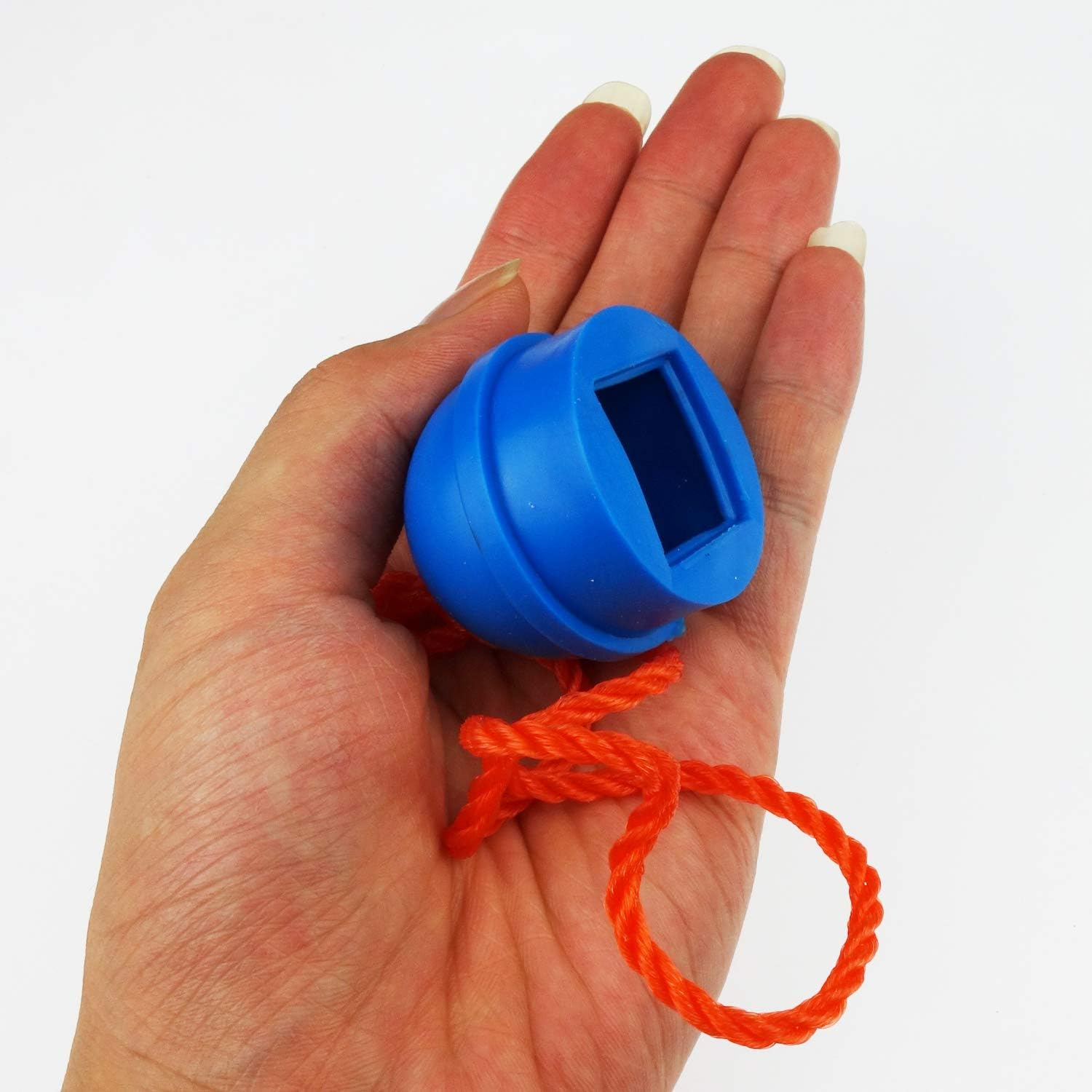 6 Pack Rubber Pool Billiard Cue Chalk Holders with Cord, 3 Colors - 12 Pack Red Black Blue image number 3