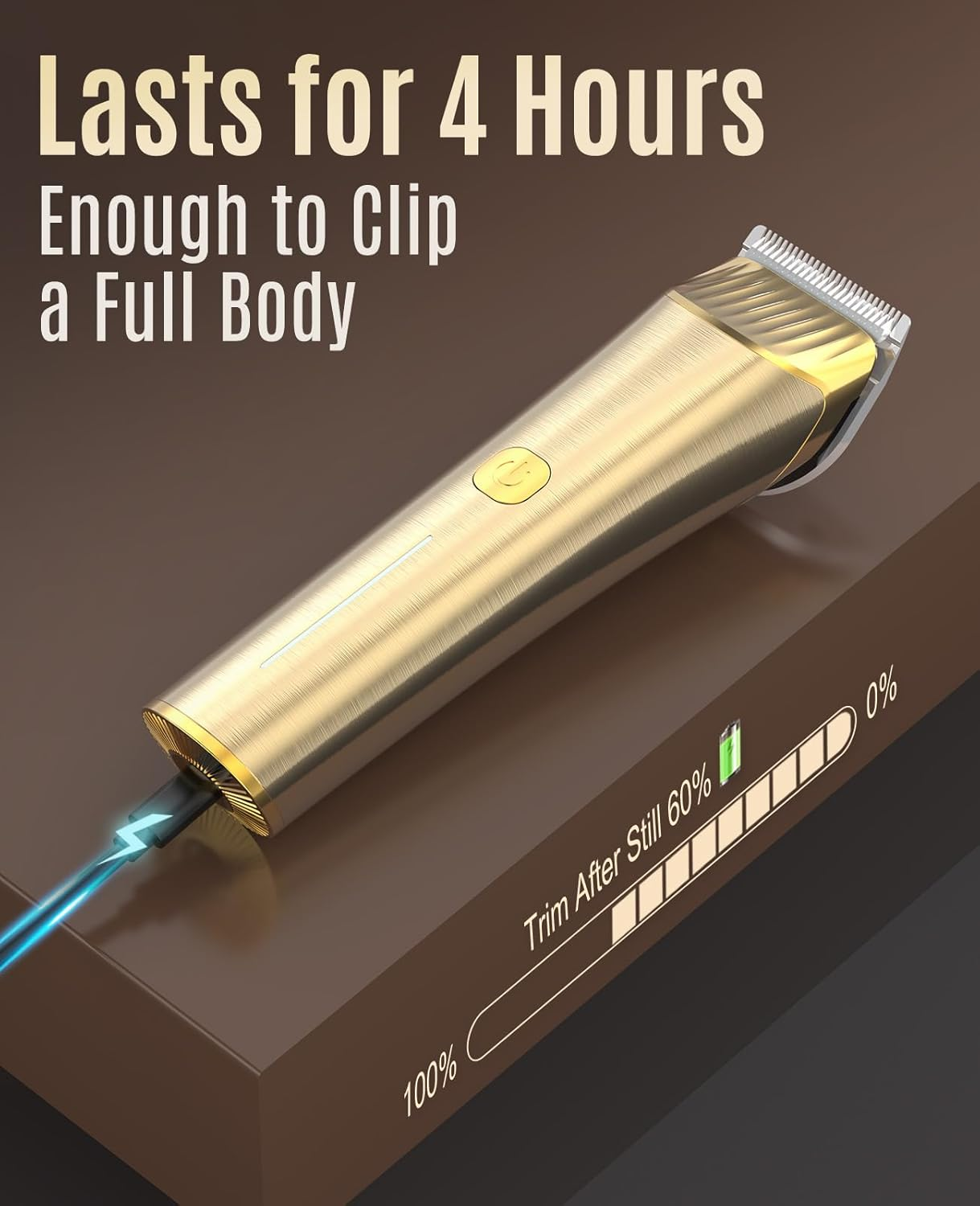 Oneisall Dog Clippers for Thick Fur Professional Dog Clippers Long Hair 2 Speeds Dog Shaver Dog Trimmer image number 2