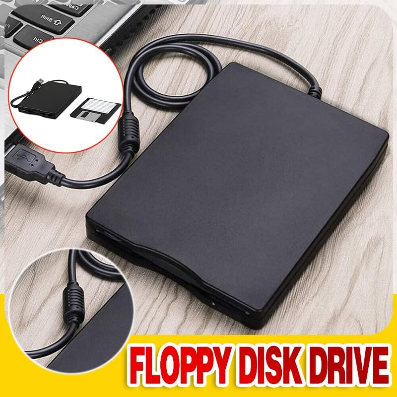AIMALL 3.5" External USB Floppy Disk Drive 1.44MB - Portable FDD for Laptops, Pcs - Compatible with Windows & Mac OS - High-Speed Data Transfer image number 5