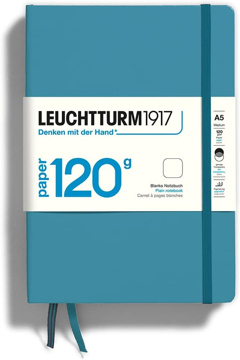LEUCHTTURM1917 370338 Notebook Medium (A5) 120 G/M&sup2; Paper Edition, Hardcover, 203 Numbered Pages, Lilac, Dotted
