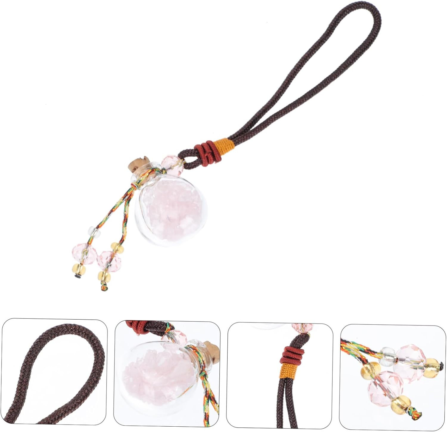 STOBAZA 4Pcs Car Hanging Ornament Car Perfume Bottle Pendants Decorations Air Freshener Essential Oils image number 2