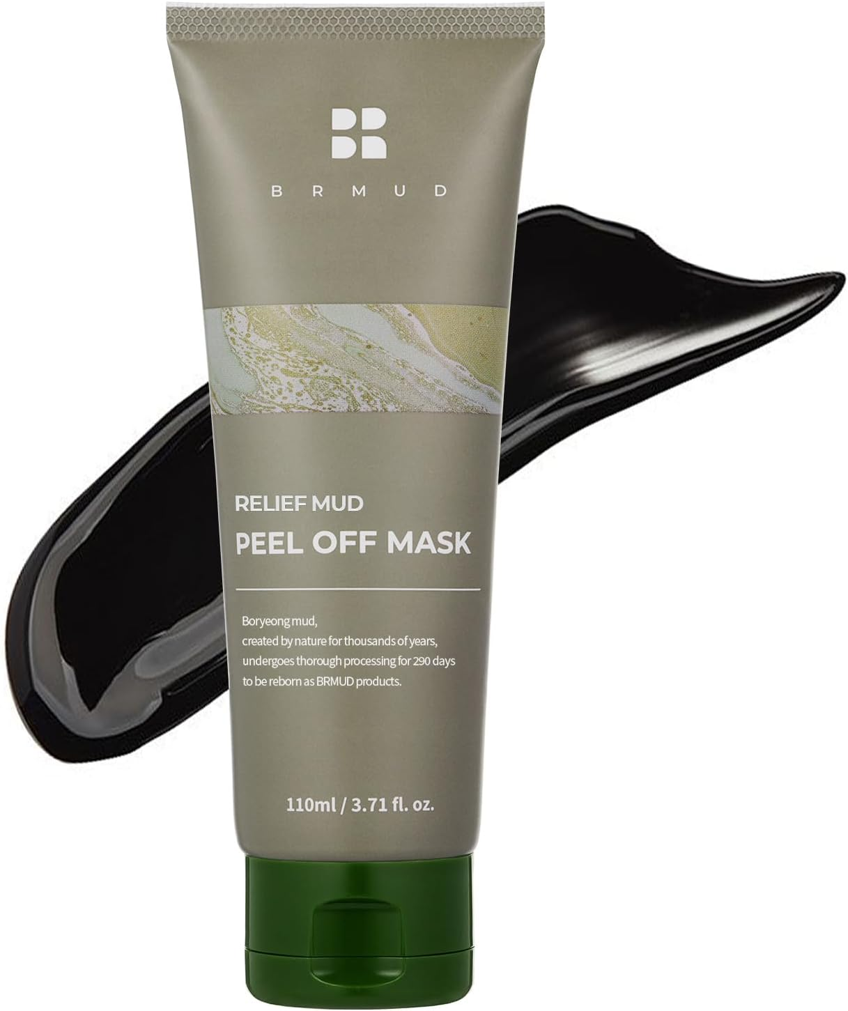 Recovery Mud Peel off Mask by Brmud for Unisex - 3.71 Oz Mask image number 5