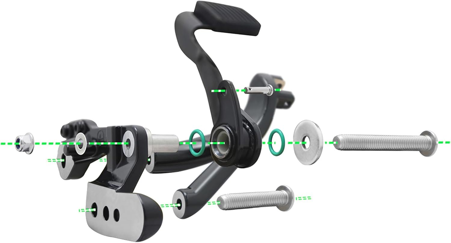 Softail Standard Extended Forward Control W/Mx Mini Rider Floorboard for Harley Street Bob FXBB 114 FXBBS Low Rider FXLR 107 FXLRS 117 2018-2023 2024(W/ 2161-BK) - W/ 2161-Bk image number 6