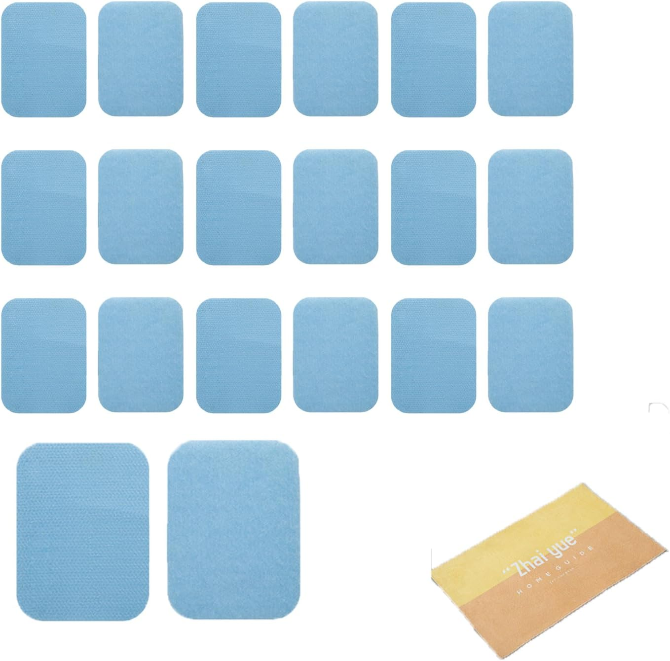 Roczential 10-Pack Rug Gripper Tape Double Sided Anti-Slip Carpet Tape Washable Reusable Rug Pad for Hardwood & Tile Floors Secure Floor Mats & Carpets Home D&eacute;cor Essential (Gray)