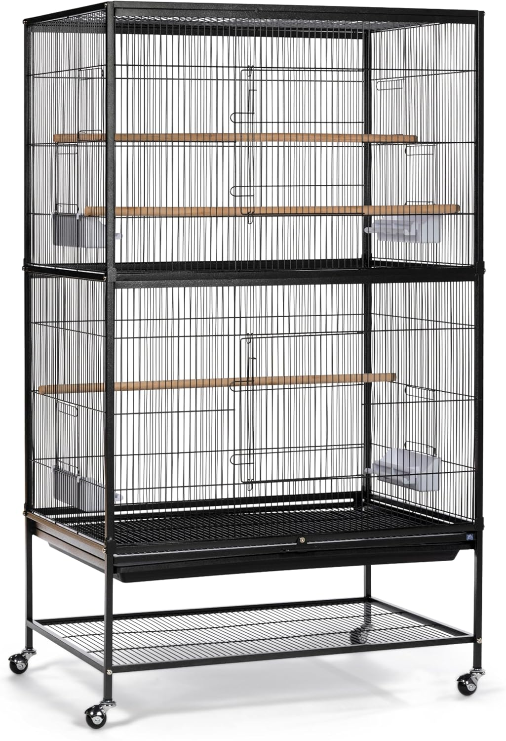 Prevue Pet Products Wrought Iron Flight Cage with Stand F040 Black Bird Cage, 31-Inch by 20-1/2-Inch by 53-Inch image number 6