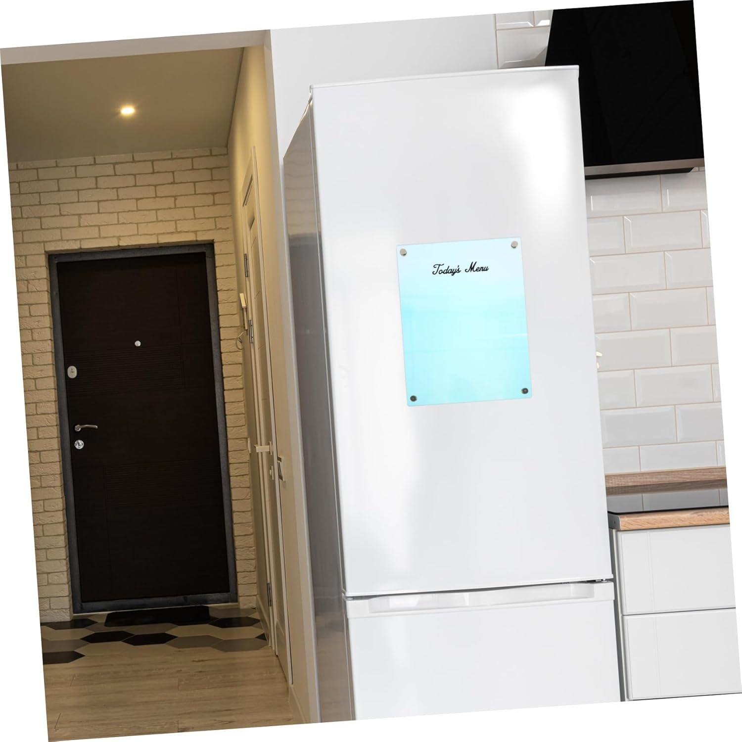 Operitacx Magnetic Reminder Board Refrigerator Writing Board Blank Acrylic Memo Planner image number 1