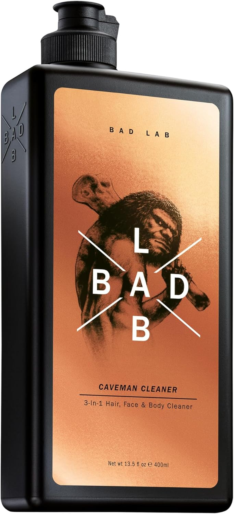 Bad Lab Thanksgiving Gift Caveman 3 in 1 Hair, Face and Body Cleaner, High Endurance, Healthier and Stronger Skin for Men (13.5 Oz), image number 1