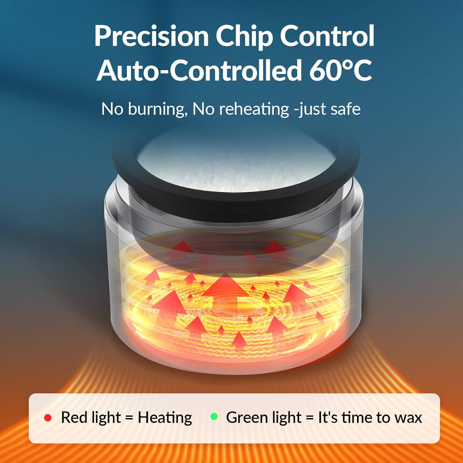 Waxfans Nose Wax Kit for Men - Ear Hair Wax Kit a Wax Warmer,A Silicone Bowl,100G Wax Beads,20 Applicators,Portable Nose Waxing Kit for Men & Women (Black) image number 5