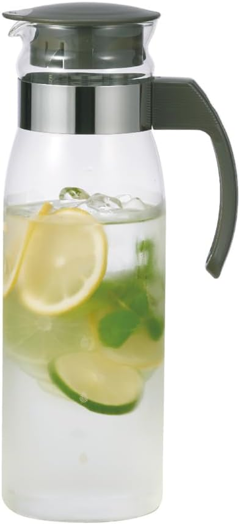 Hario Slim Water Jug with Handle, 1400Ml, White,Off-White