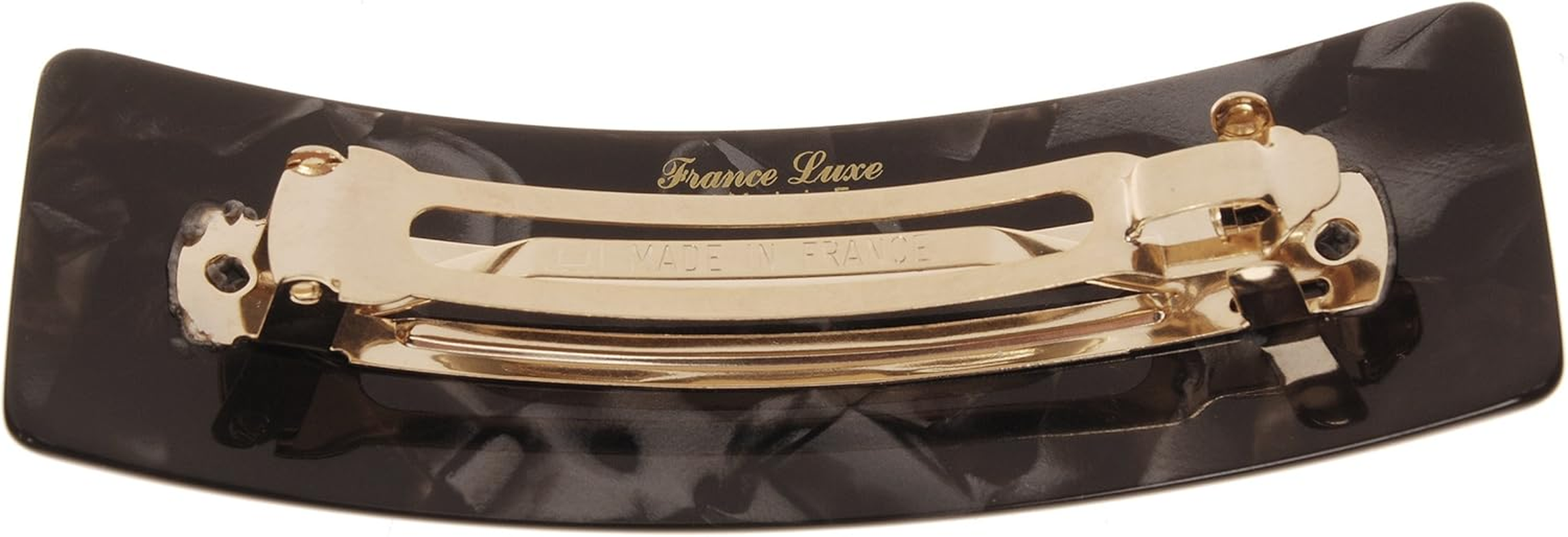 France Luxe Rectangle Hair Barrette, Large One Size Nacro Black image number 3