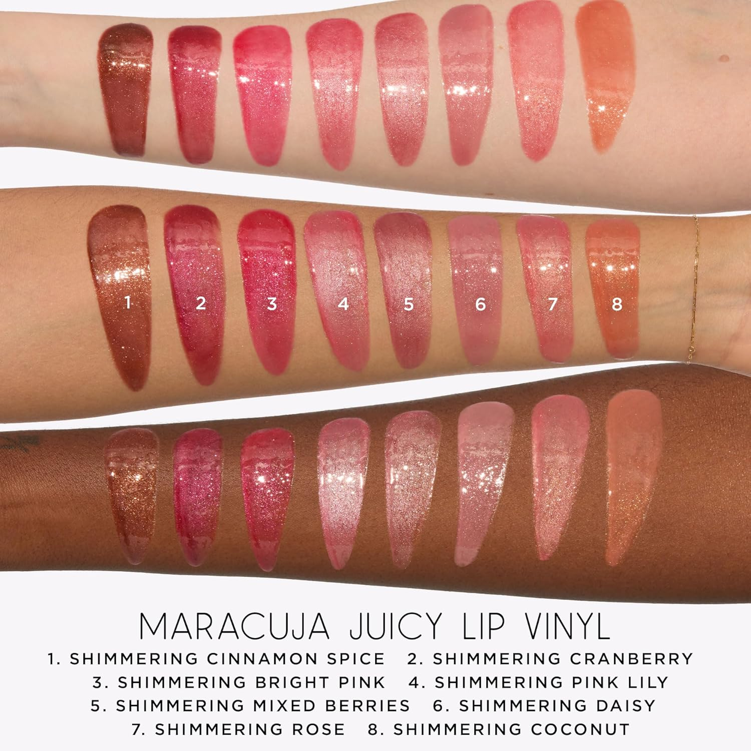 Tarte Maracuja Juicy Lip Vinyl Gloss - Shimmering Rose - Full Size - Sheer Berry image number 2