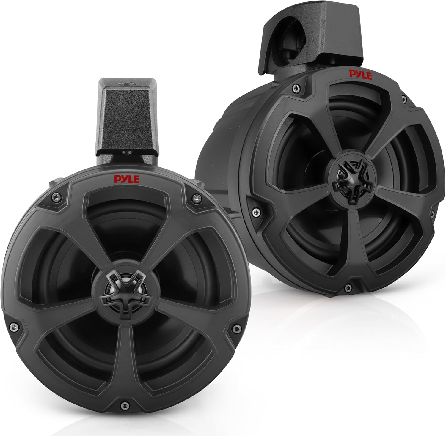 Pyle Water-Resistant Marine off Road Speakers - UTV Compact Powersport Vehicle Speaker System 1200 Watt, Compact & High-Powered Output image number 1