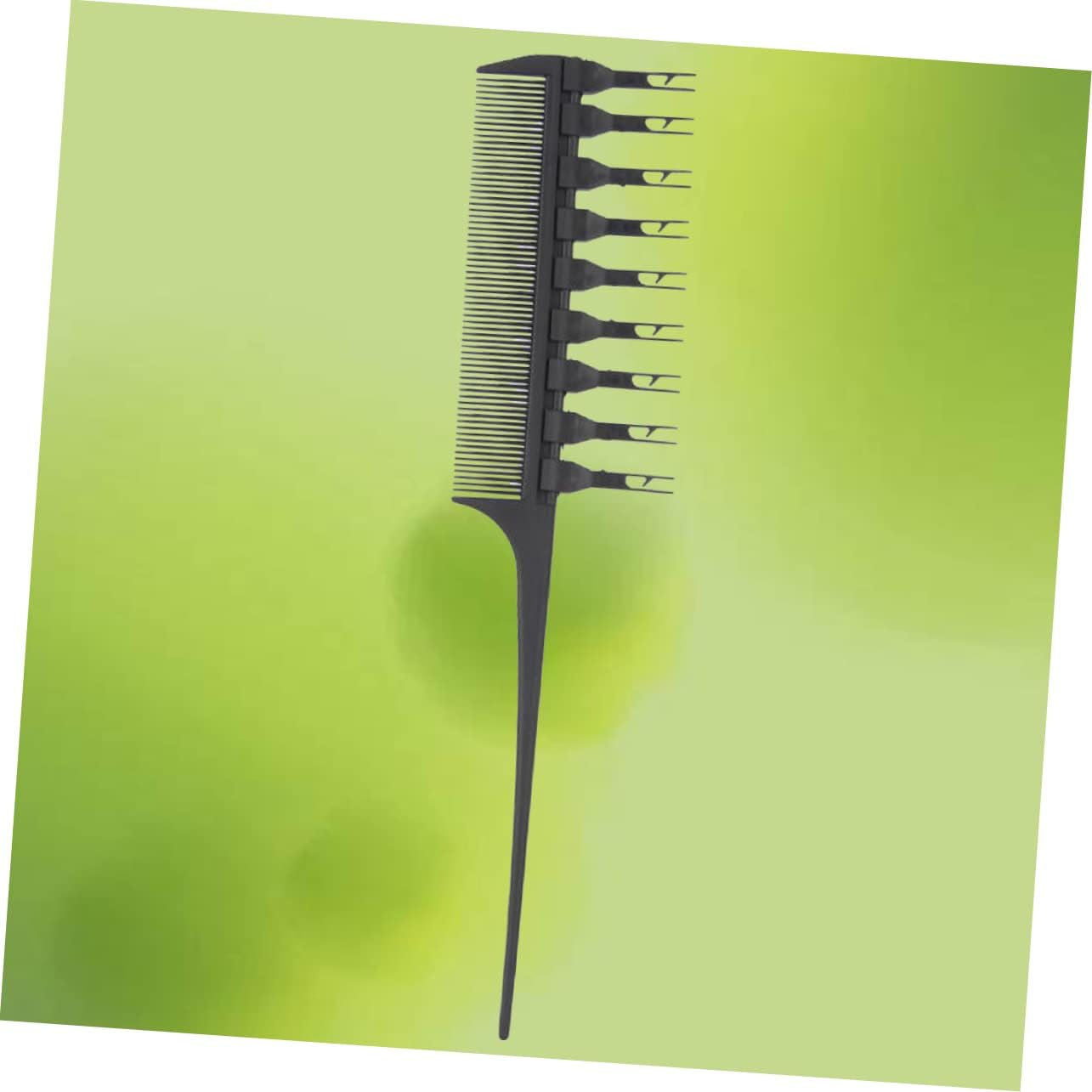 Vaguelly Hair Dye Comb with Hook Black Hair Coloring Brush Long Handle Salon Tint Tool for Even Color Application and Easy Use