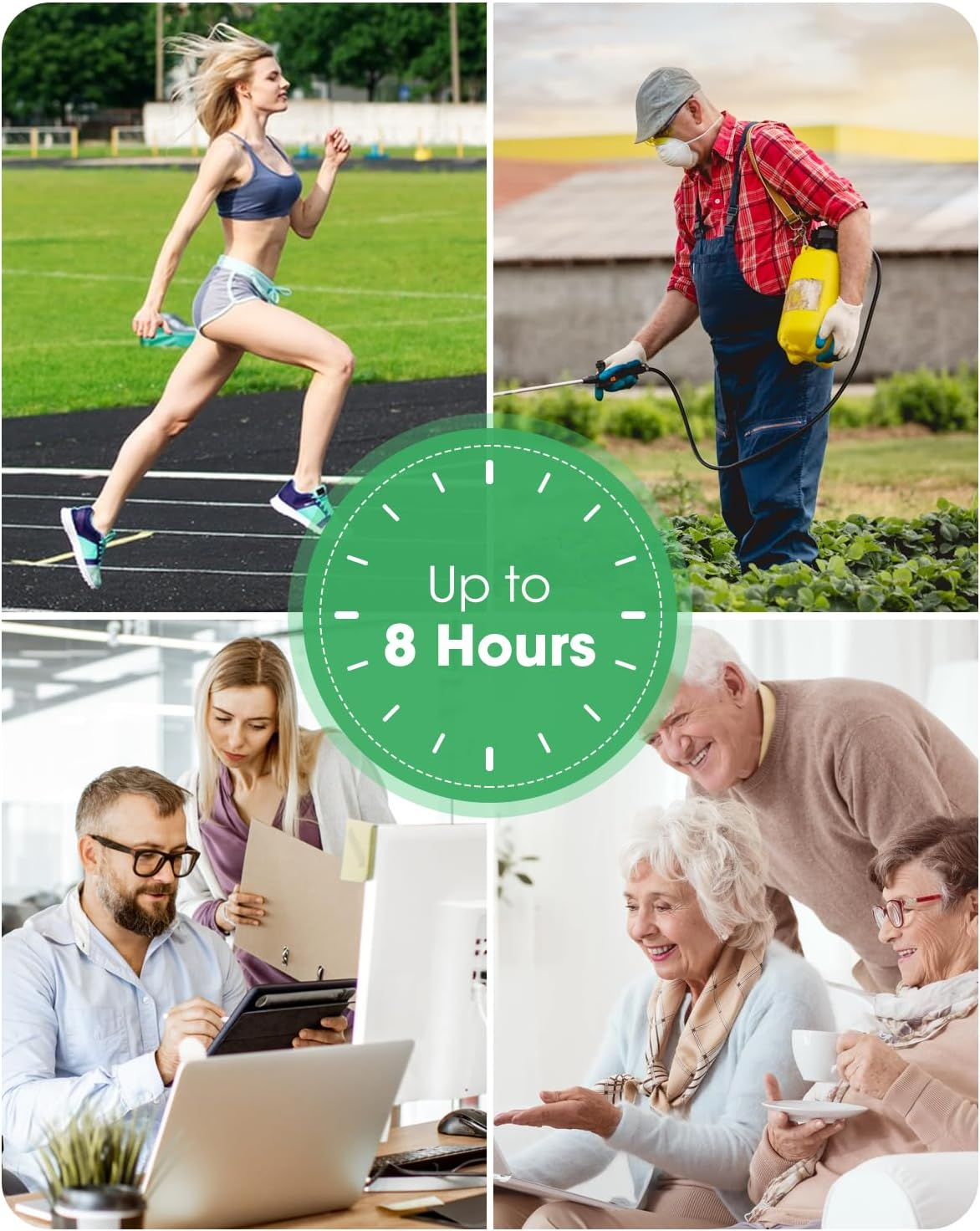 MYMULIKE 52 Count Knee Patches, Warming Herbal Patches for Long Lasting Reducing of Joint Uncomfortable, Wormwood Extract Sticker for Knee,Back,Neck,Shoulder