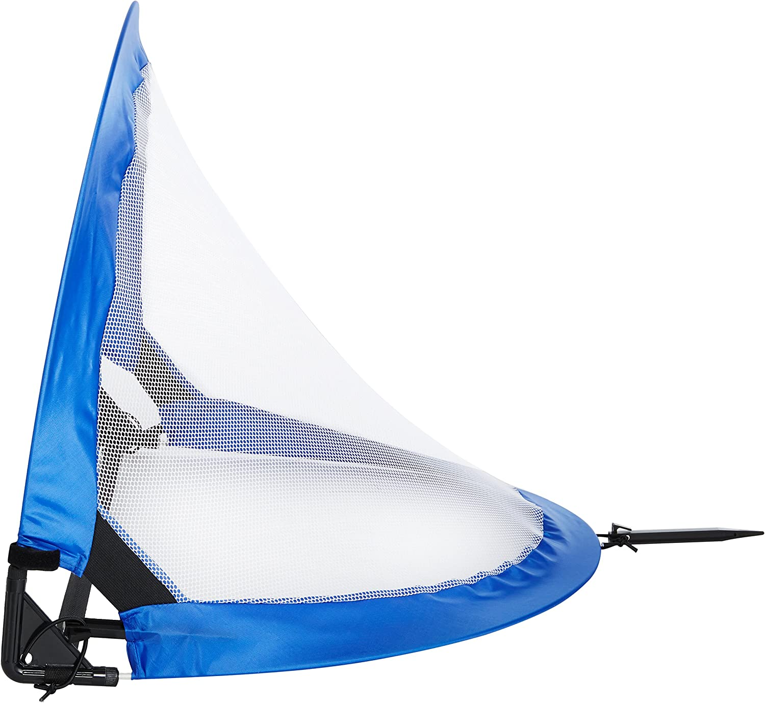 Amazon Basics Pop-Up Soccer Goal Net Set (2-Pack), 76Cm X 55Cm, Blue, with Carrying Case and Ground Stakes, Easy Assembly Kids Training Goals 3+ image number 2