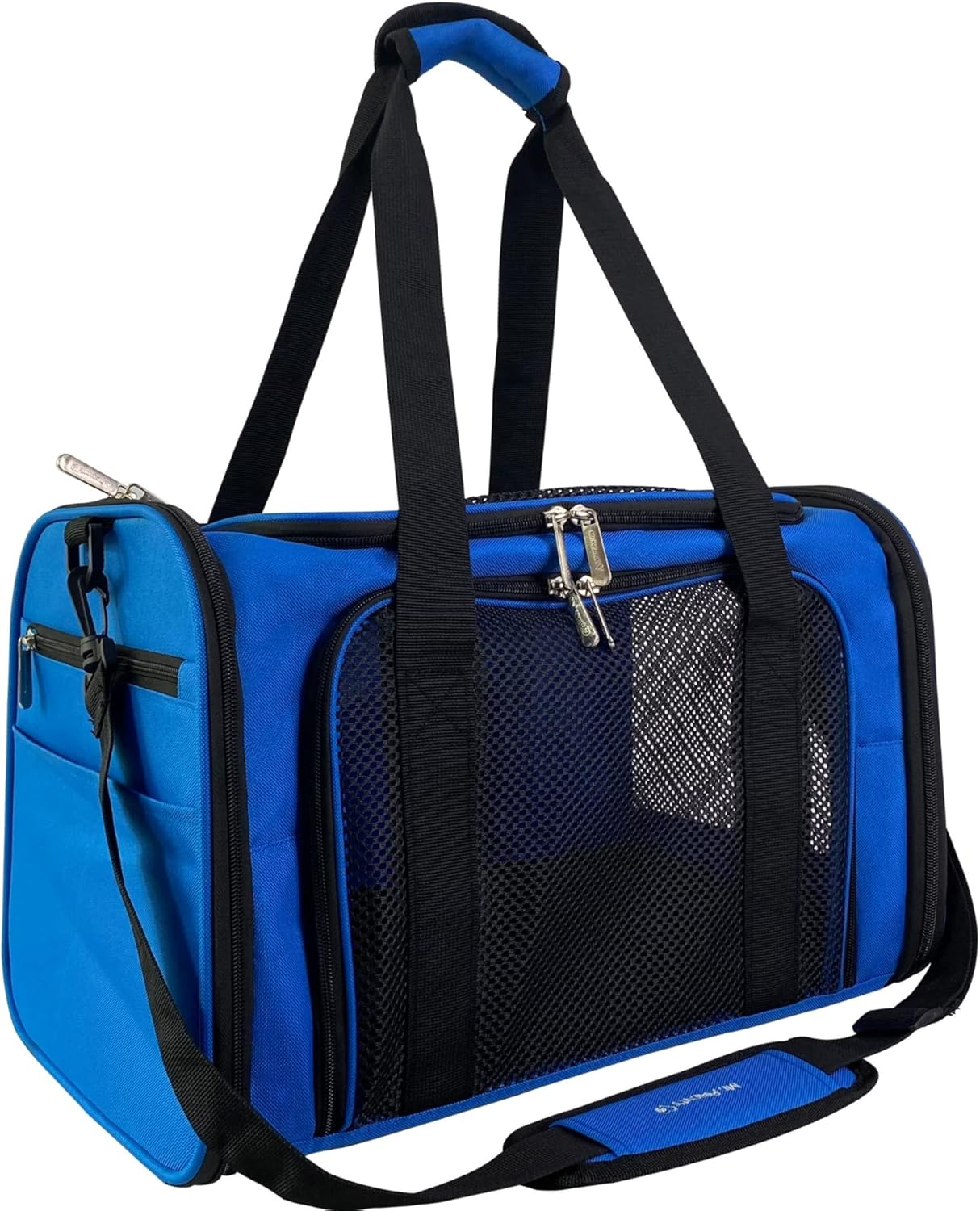 Mr. Peanut'S Airline Approved Soft Sided Pet Carrier, 17.5X11X11 Travel Tote with Soft Padded Bedding with Strong 1/4" Wood Base, Seatbelt & Luggage Attachment, Perfect for Cats and Small Dogs image number 3