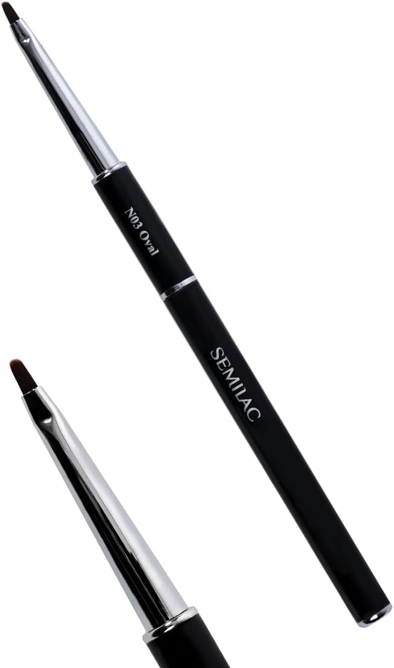 N03 Semilac Oval Nail Art Brush image number 5