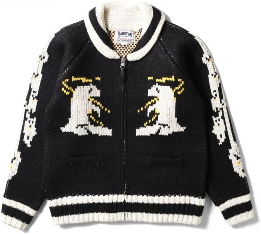 Houston Souvenir COWICHAN Sweater Men'S 22317BKXL Black XL