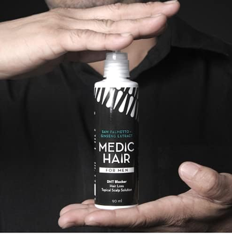 MEDIC HAIR for MEN 90Ml, 3.04 Fl Oz, Contains Saw Palmetto and Ginseng Extract, DHT Blocking, Natural, Healthy Hair Growth image number 5