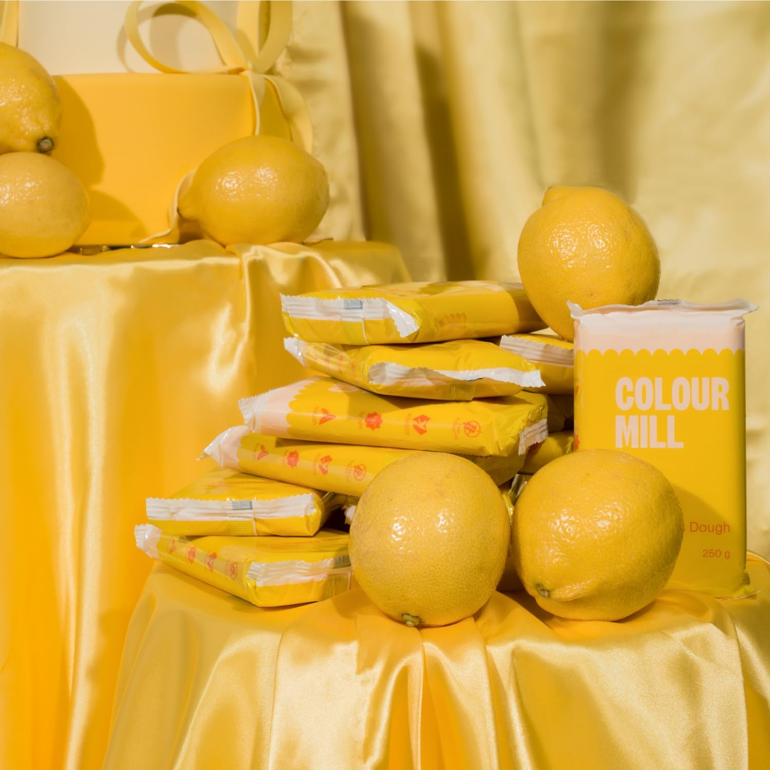 Colour Mill Decorators Dough Premium Ready to Roll Fondant Yellow 250G image number 1