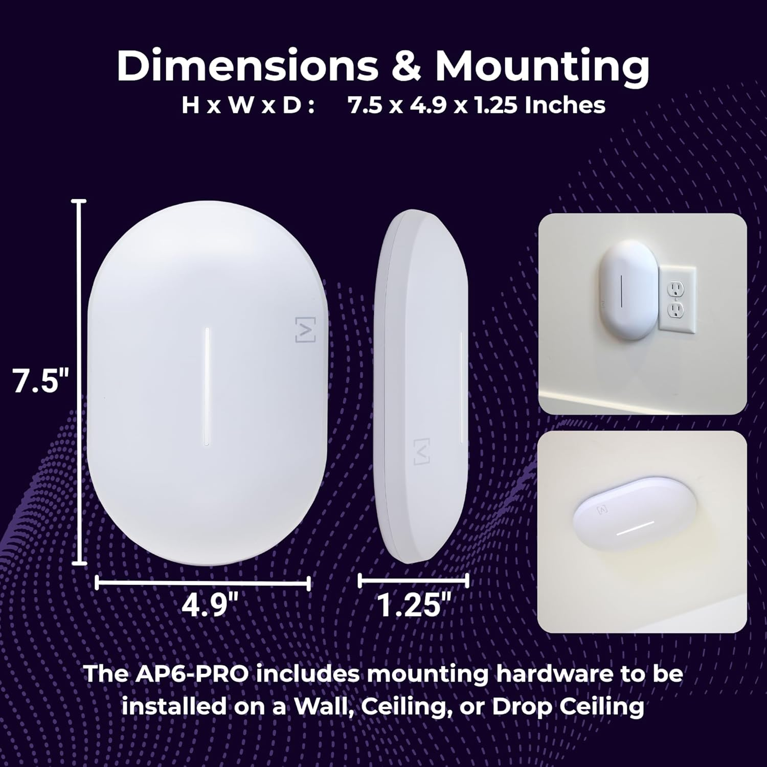 Alta Labs AP6 PRO Enterprise Access Point, Wifi 6, 4X4, Cloud Managed image number 3