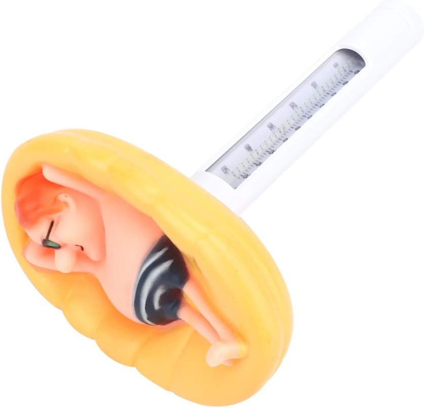 Jectse Pool Thermometer, 0-50℃ / 30-120℉, Floating, Swimming Pool Thermometer, Break Resistant Housing, Silicone + ABS + Nylon